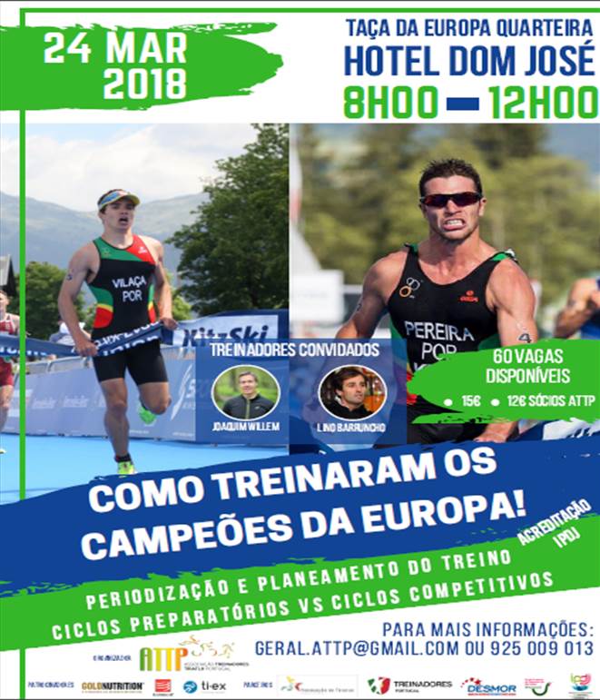 Campeões da europa: Vasco Vilaça, Campeão (Juniores) e João Silva, (Sprint e Olímpico)