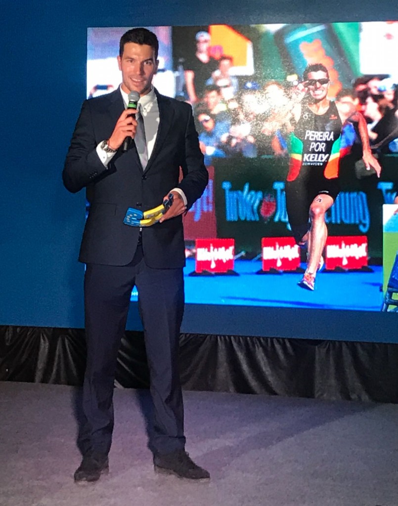 João Pereira agradeceu o prémio dedicando a todos que têm estado com o triatleta