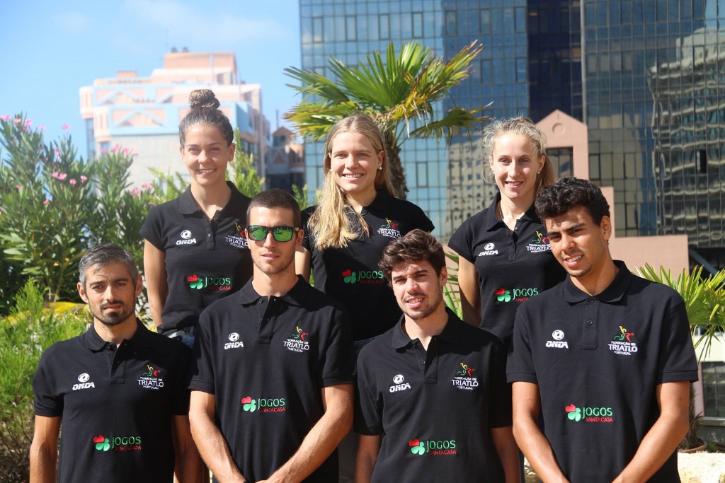 Seis triatletas estiveram presentes na apresentação do Projeto Tóquio 2020: João Silva, Melanie Santos, João Pereira, Helena Carvalho, Miguel Arraiolos, Andreia Ferrum e Filipe Marques