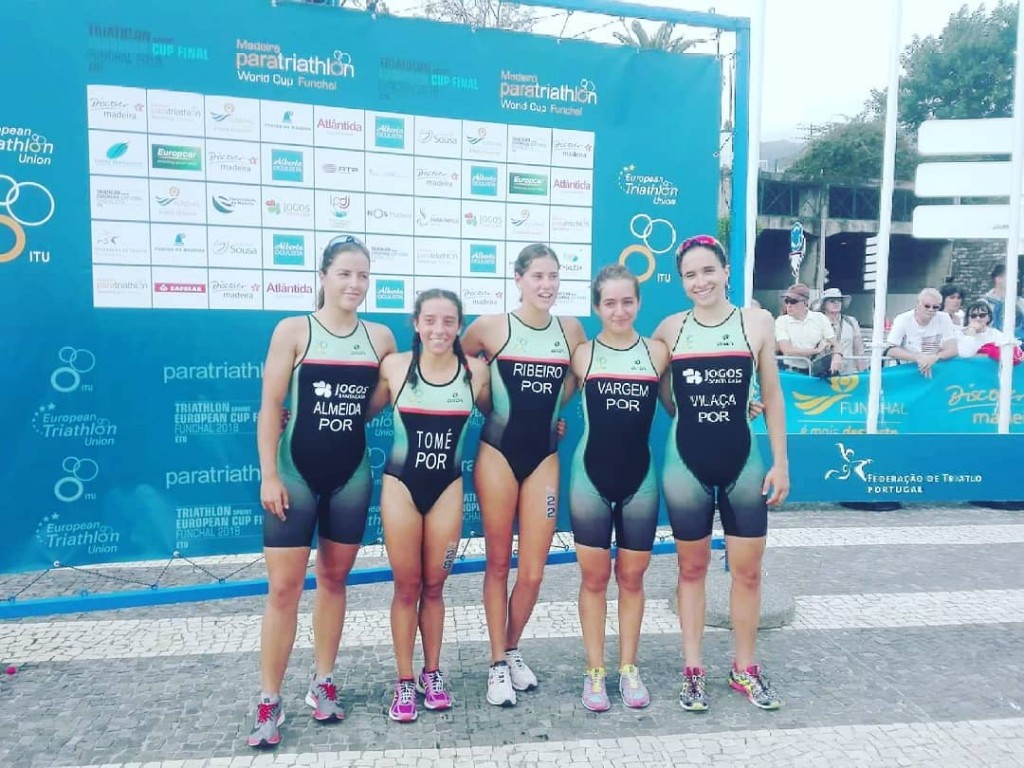 Madalena Almeida, Maria Tomé, Gabriela Ribeiro, Mariana Vargem e Vera Vilaça foram as triatletas nacionais presentes na prova 